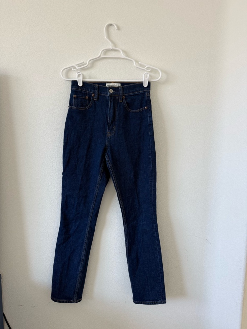 Abercrombie Fitch Classic High-Rise Dark Blue Women's Jeans